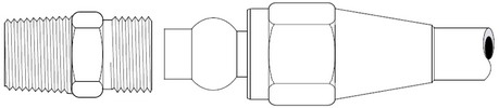 Armatúra vzduchovej brzdy DOT (medená hadička)