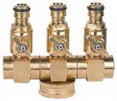 European 3 Ways Connector With Shut Off