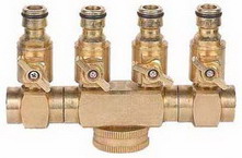 European 4 Ways Connector With Shut Off