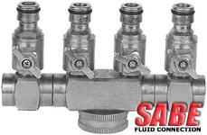 4 Ways Snap-In Connector Valve