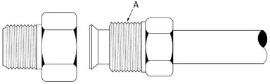 Messing Inverted Flare Fitting