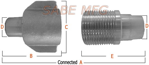 Wing Style, Xov To connect Coupling, Snap-tite 75 Series, Dixon WS Series, DNP VFF-HD-S series