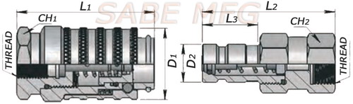 Seri Parker PD, seri Aeroquip FD90