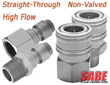 Straight-Through High Flow Standard Couplings