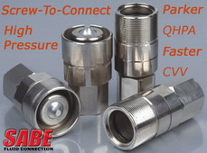 Screw-To-Connect/High Pressure Hydraulic Coupling