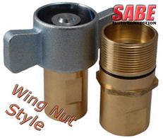 Connect Under Pressure, Wing Nut Style, Thread To Connect Couplings